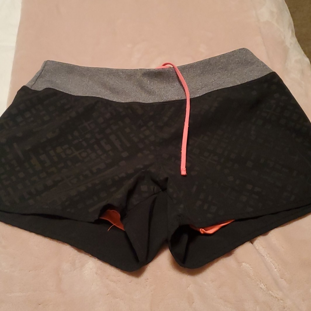 Shorts , size Small. Black and pink